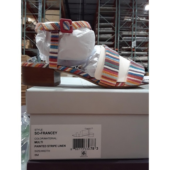 Sole Society Shoes - Sole Society Women Francey Heeled Sandals Multi 8M